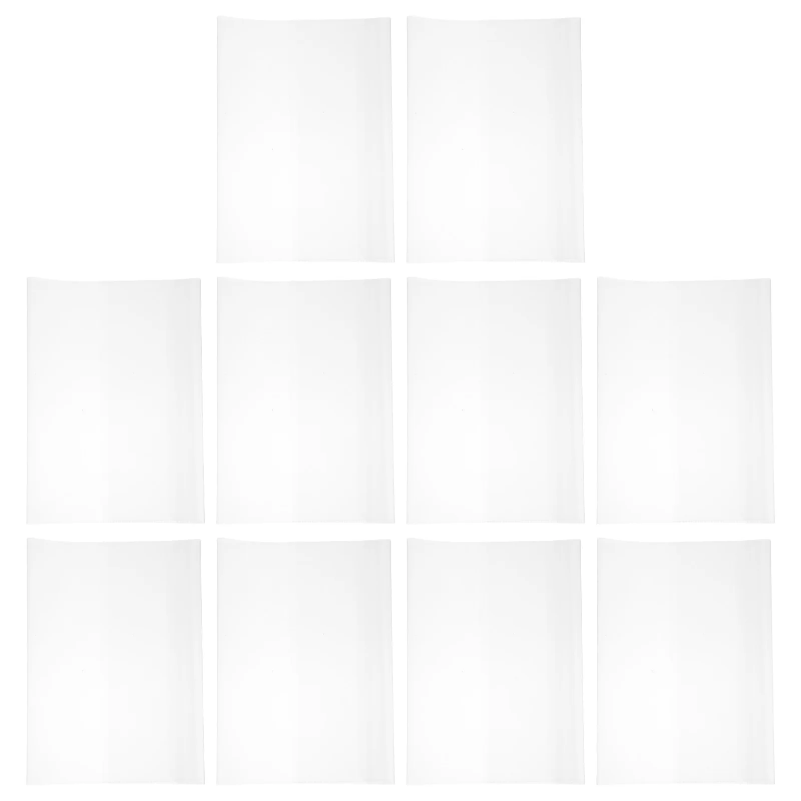 

10 Pcs Clear Textbook Covers Transparent Study Protective Book Sleeve Hard Soft Cover Notebooks Prevent Damage Easy