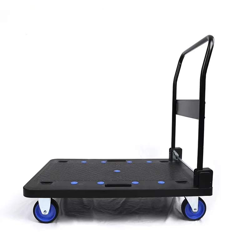 Heavy duty 250kg folding platform cart Industrial push mobile trolley
