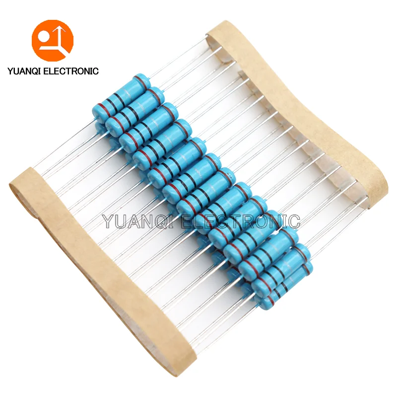 20pcs 2W Metal Film Resistor 1% 1R-2.2M 0.1 0.22 15 150 200 240 300 510 680 1K 1.5K 2.4K 7.5K 10K 33K 220K 330K 680K 1M ohms