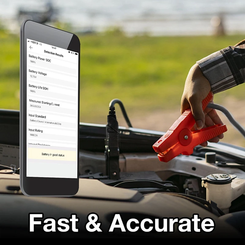 Automobile General Bluetooth Version 12V 2000CCA Battery Tester Voltage Battery Analyzer Storage Battery Tester
