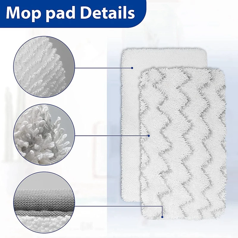 10Pack Steam Mop Pads For Bissell Powerfresh Steam Mop 2747A 1252 1543 1632 1652 1132 1530 11326 Vacuum Steam Mop Series