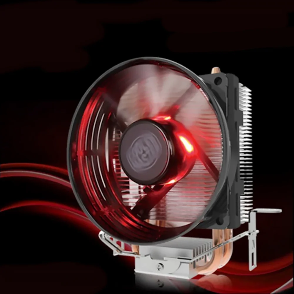 

RR-T2V1-20FK 2 Heat pipe CPU Cooler For Intel 775 115X AMD AM4 T20 CPU Radiator 95.5mm Quiet CPU Cooling LED Fan