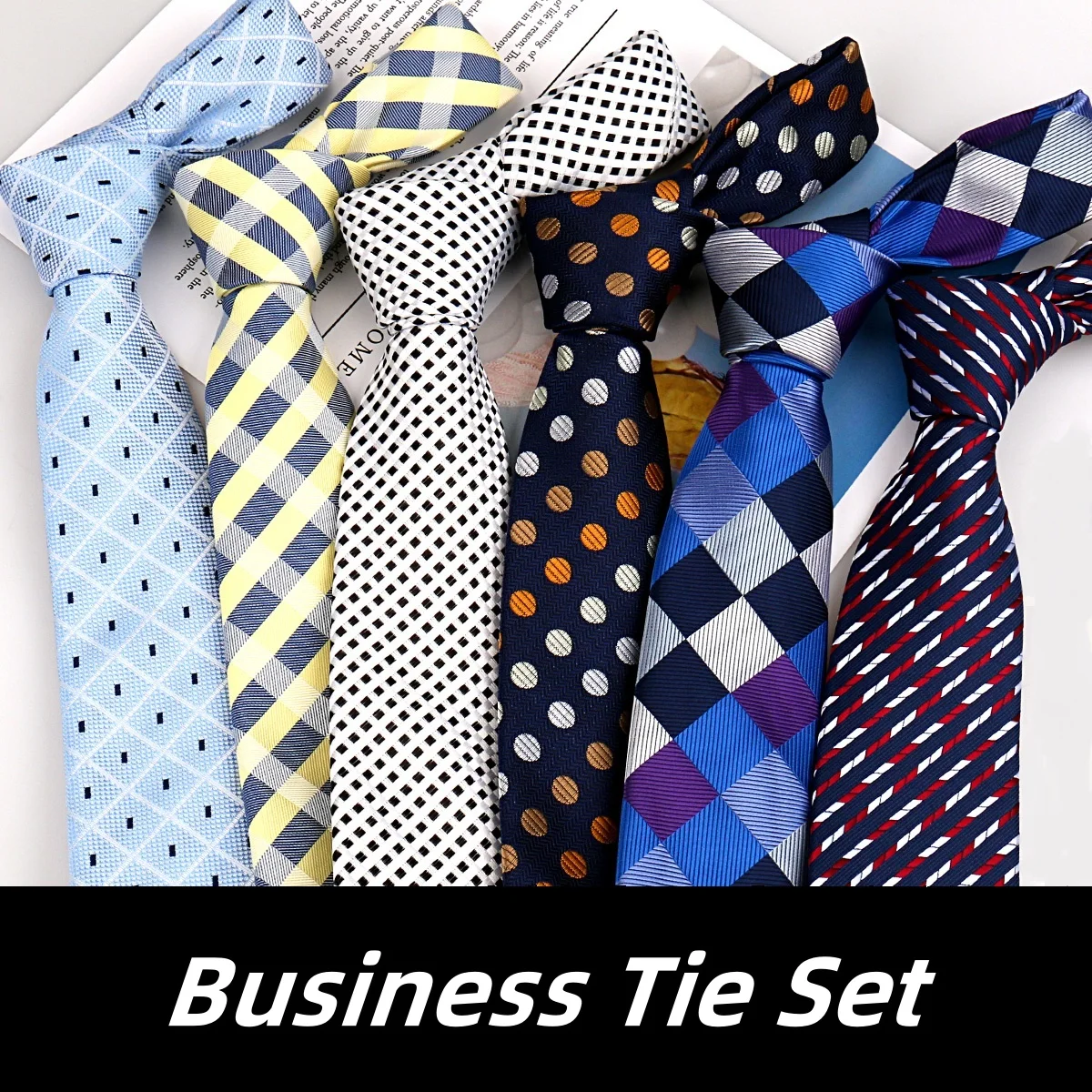 Fashion Elegant Gifts For Men Tie Set Luxury Striped Necktie Handchief Cufflinks 3 Pcs Business Party Wedding Suit Accessories