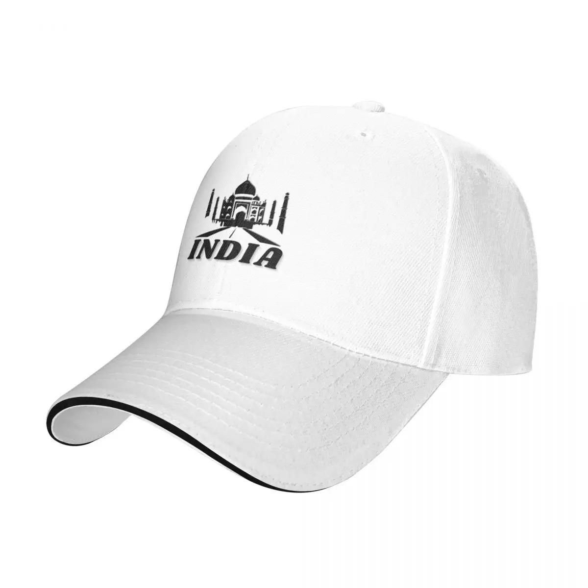 Taj Mahal Indian architecture | Symbol of love | 7 wonders | black color Cap Baseball Cap Sunscreen trucker hats for men Women's