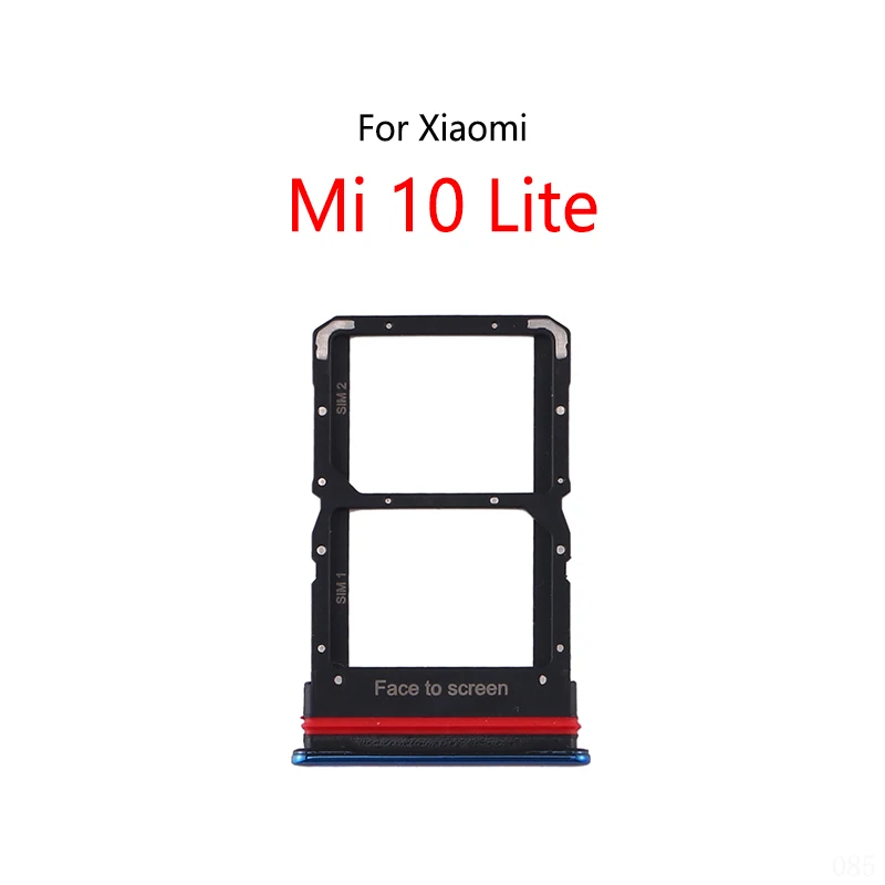 For Xiaomi Mi 10 Lite New SIM Card Slot Tray Holder Sim Card Reader Socket