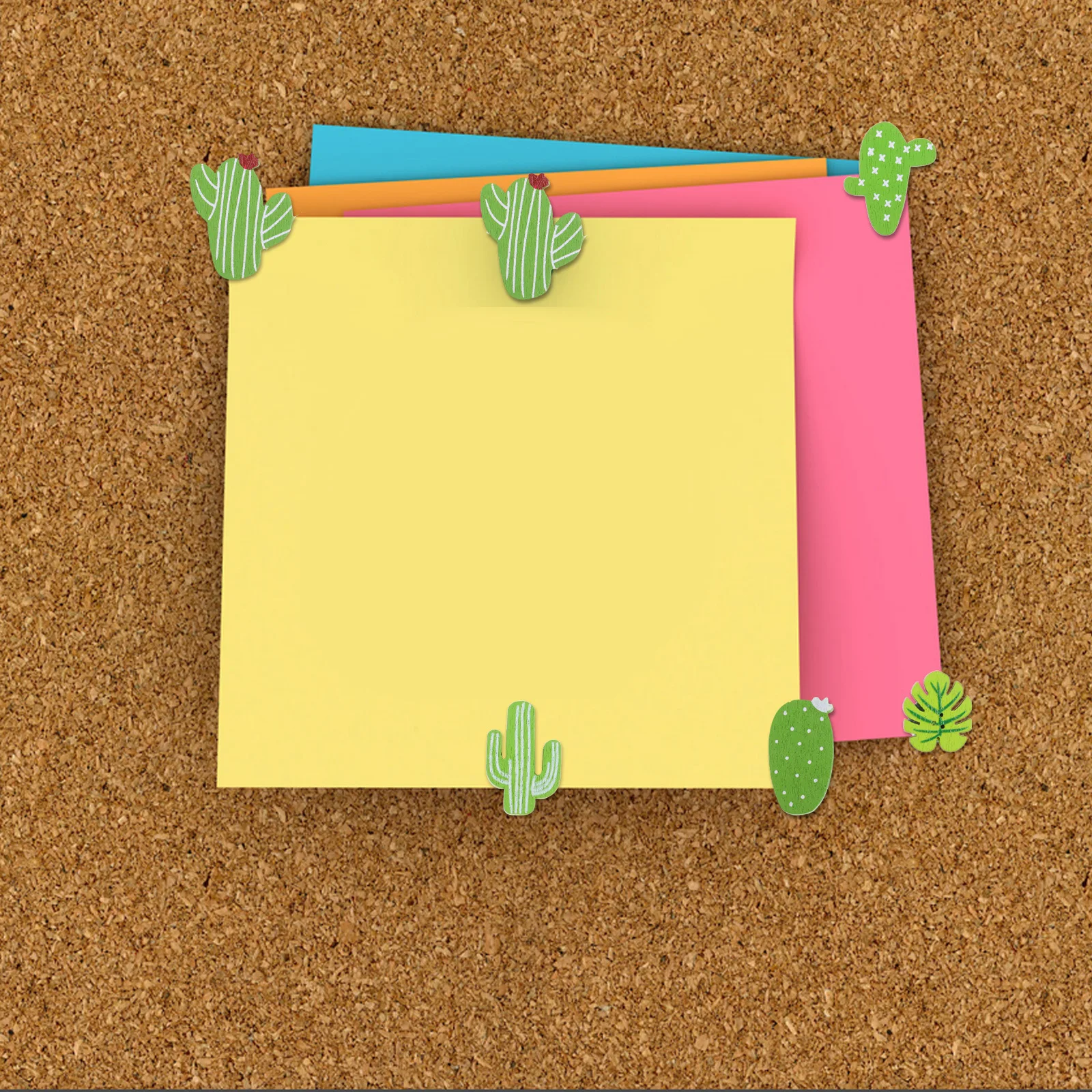 

30Pcs Aesthetic Bulletin Board Pins Cactus Monstera Design Wooden Pushpins Cute Office Decor Thumb Tacks Cute Wooden Push Pins