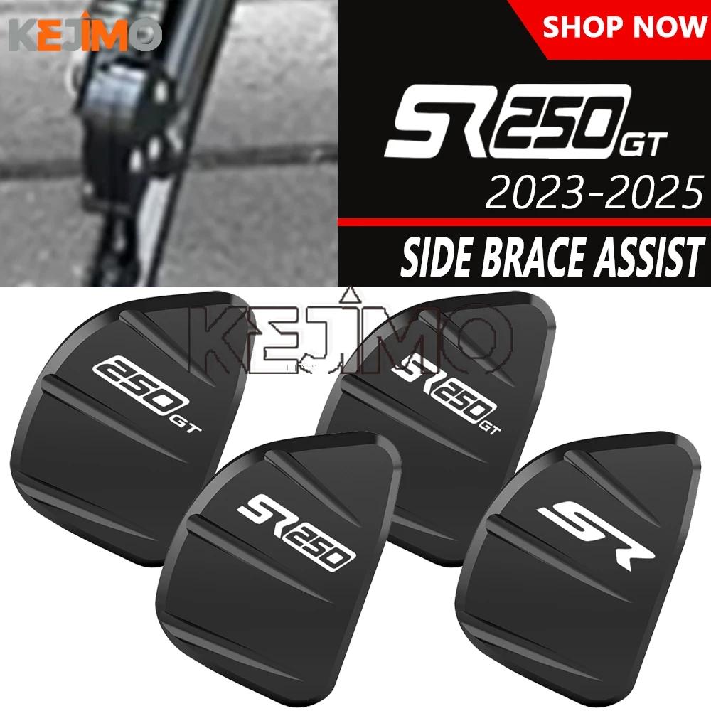 Side Brace Assist FOR VOGE Voge SR250GT SR 3 SR3 2023 - 2025 2026 Aluminium Kickstand Foot Side Stand Enlarger Extend Motorcycle