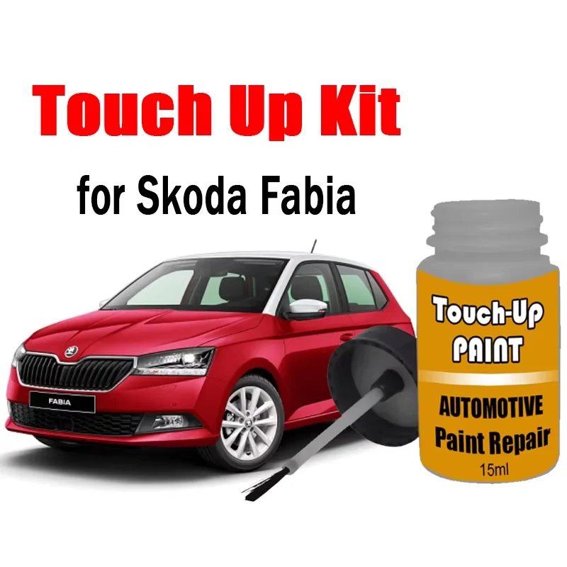 

Car Touch-Up Paint Kit (with Brush) for Skoda Fabia 2021-2026 Paint Repair Scratch Remover Car Paint Auto Accessories Red White