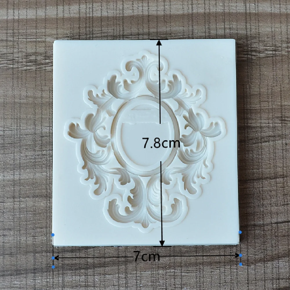 Lace Frame Fondant Cake Silicone Molds For Baking Flower Mould Biscuits Pastry Chocolate Candy Molds Cake Decorating Baking Tool