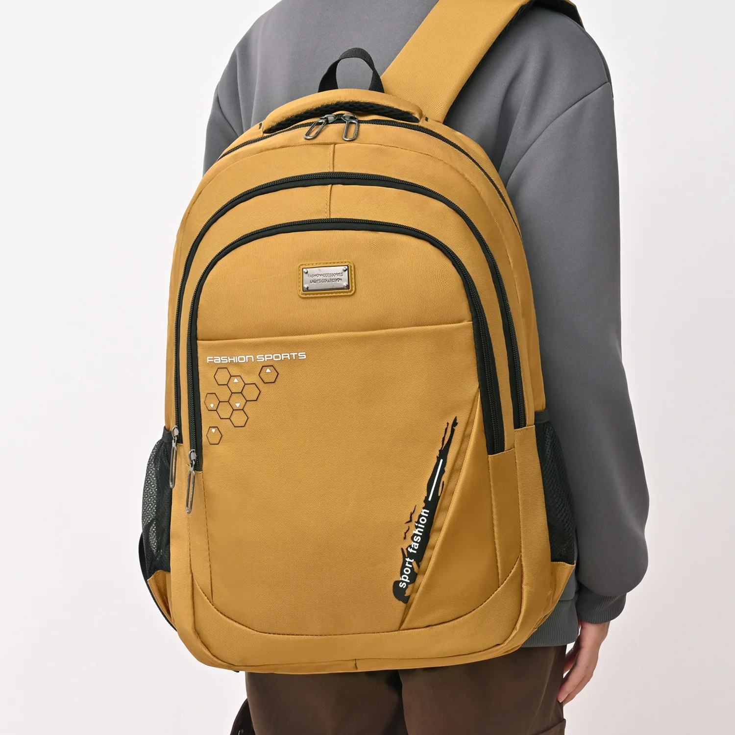 

Рюкзак большой вместимости с несколькими карманами, рюкзаки для повседневной переноски, дорожная сумка для отдыха, устойчивая к царапинам ткань, просторные Mochilas