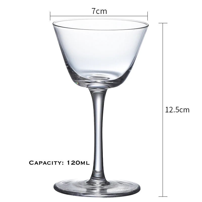4PCS 120ml Cocktail Glasses Goblet Martini Glass Set of 4