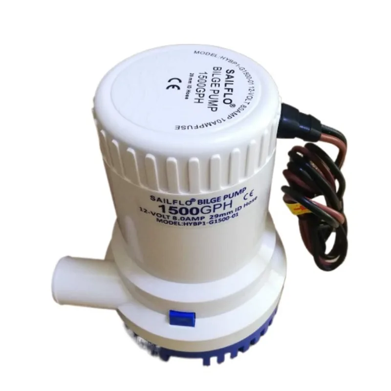 Marine Submersible Bilge Pump 12V/24V Durable Mini Water Pump for Vessel Drainage and Multi-scenario Use