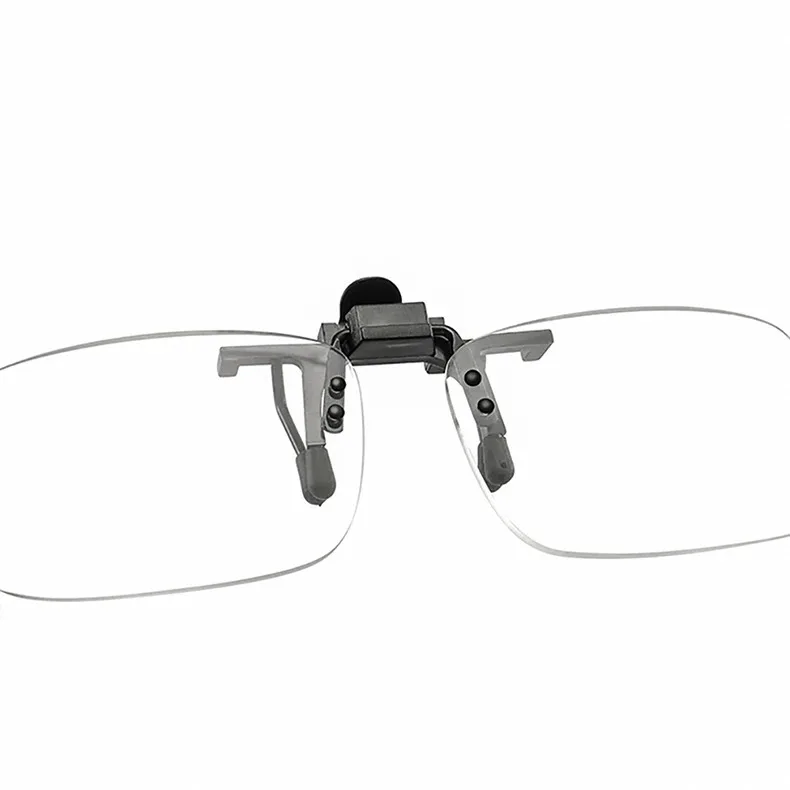 Vergrößerungs-Clip auf Glas, randlose Linsen, Lesebrille für Herren, Lesesonnenbrille mit Dioptrien, Lupenlinsen mit Box – Detail 10