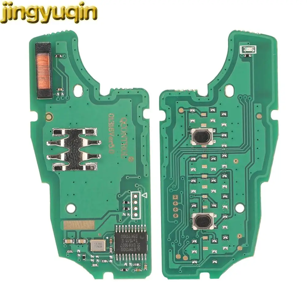 Jingyuqin 5pcs 2/3B Remote Key Board 433MHZ 4A PCF7961M PCF7952E For Renault Captur Megane 3 Sandero Dacia Logan Dokker Clio 4