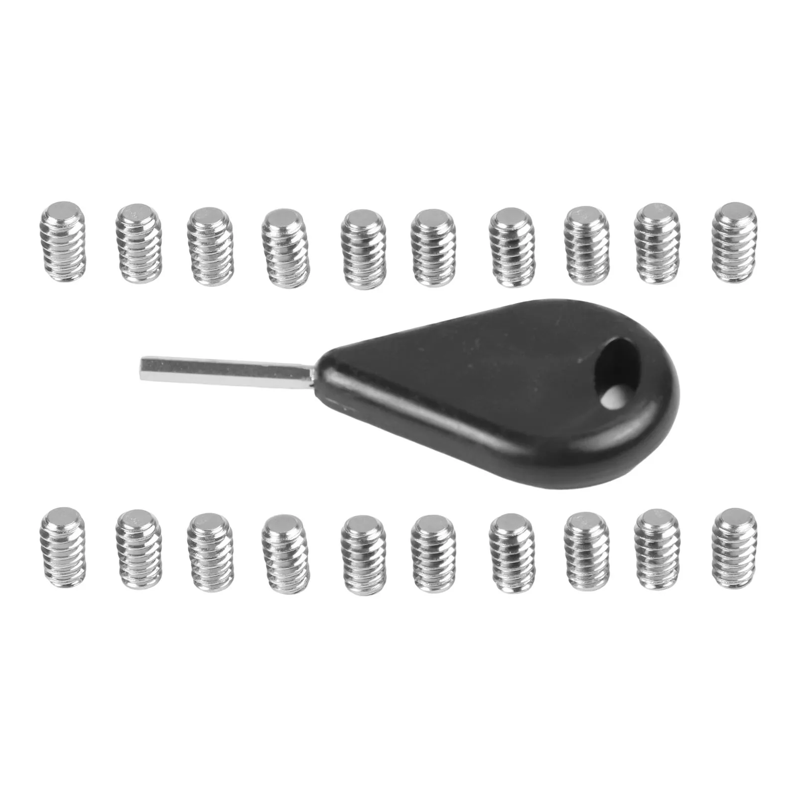1pcs Surfboard Tail Fin Wrench With 20pcs Screws 3/16-24x8inch Stainless Steel Kit For Surfing Board Accessories Plastic Handle