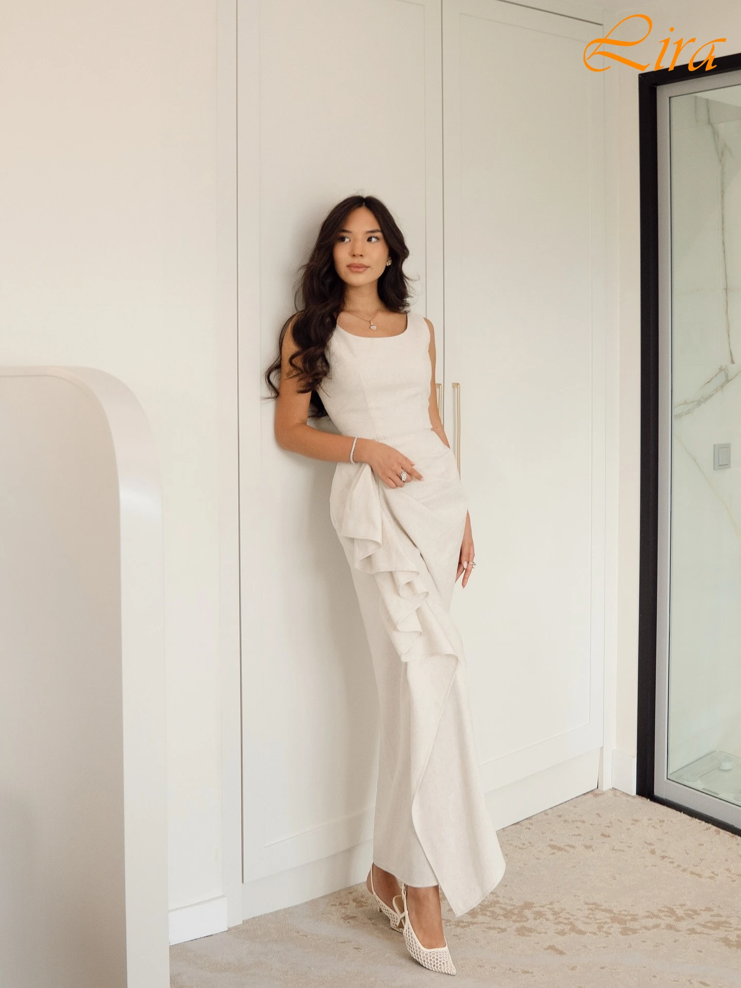 

Customized Straight Crew Neck Sleeveless Elegant Formal Evening Dress Delicate Bespoke Occasion Gowns High Quality Prom Dress