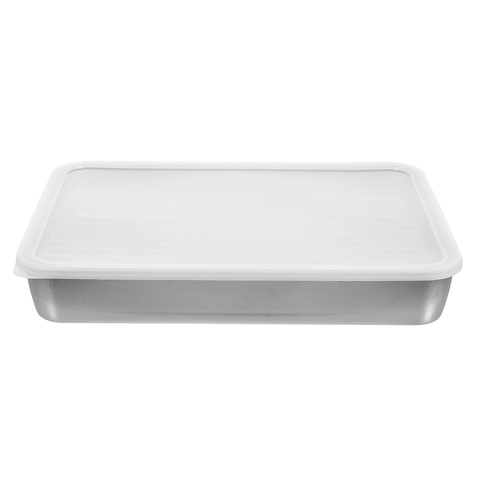 

Stainless Steel Rectangular Cooking Pan Rack Set Roasting Bakeware Baking Sheet Oven Pans Easy Clean Multifunctional Design