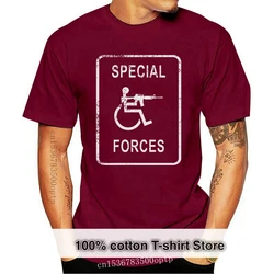 2024 New Summer Cool Tee Shirt Army SPECIAL FORCES Handicapped Disabled Placard T Shirt! Funny T-shirt