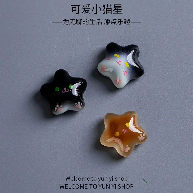 8 قطعة lucency لطيف القط التعبير مغناطيس الثلاجة صور جدار رسائل مجلس لوحة الإعلانات الديكور ملصقات مغناطيسية ديكور المنزل