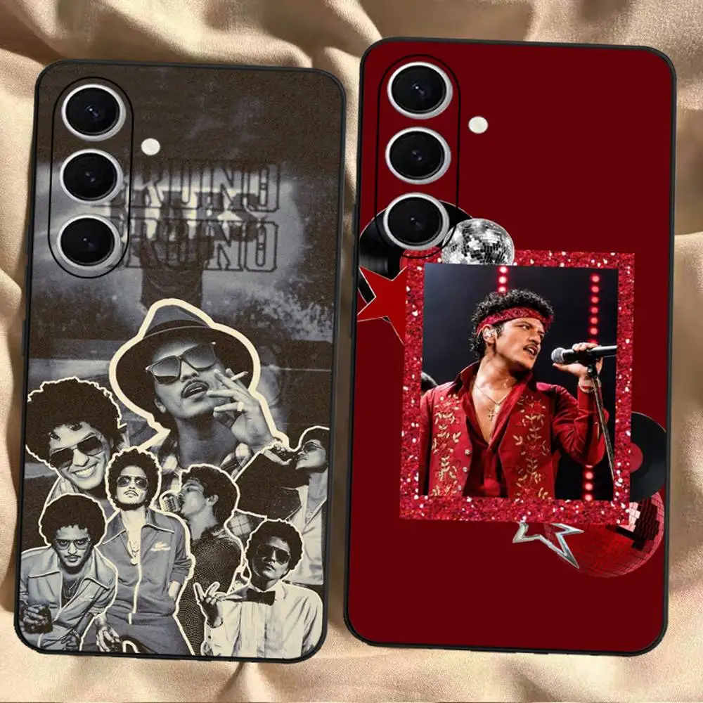 Singer Brunos M-Mars Phone Case For Samsung S 24 Fe 25 Ultra Plus 20 Lite 21 30 22 23 24 22 Ultra 5G Fundas