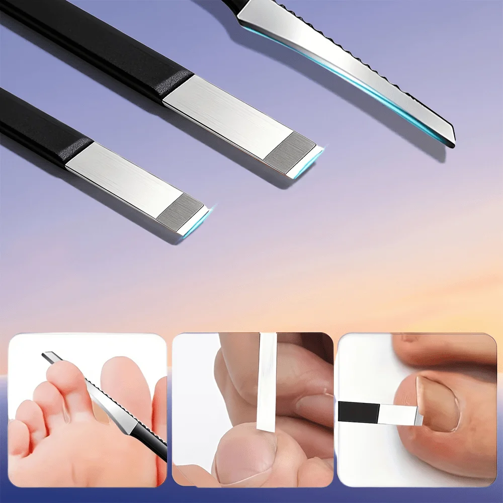 1/9-teiliges Pediküre-Werkzeugset aus Edelstahl, Zehennagelknipser, Maniküre-Set, Fußnageltrimmer, Nagelhautentferner, Fußpflege-Werkzeuge – Detail 2