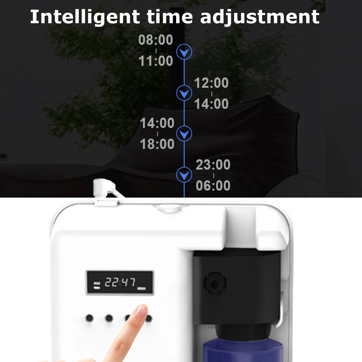 Máquina elétrica do pulverizador do difusor do aroma, óleo essencial, umidificador do ar, purificador do ar, casa, escritório, hotel, 150ml