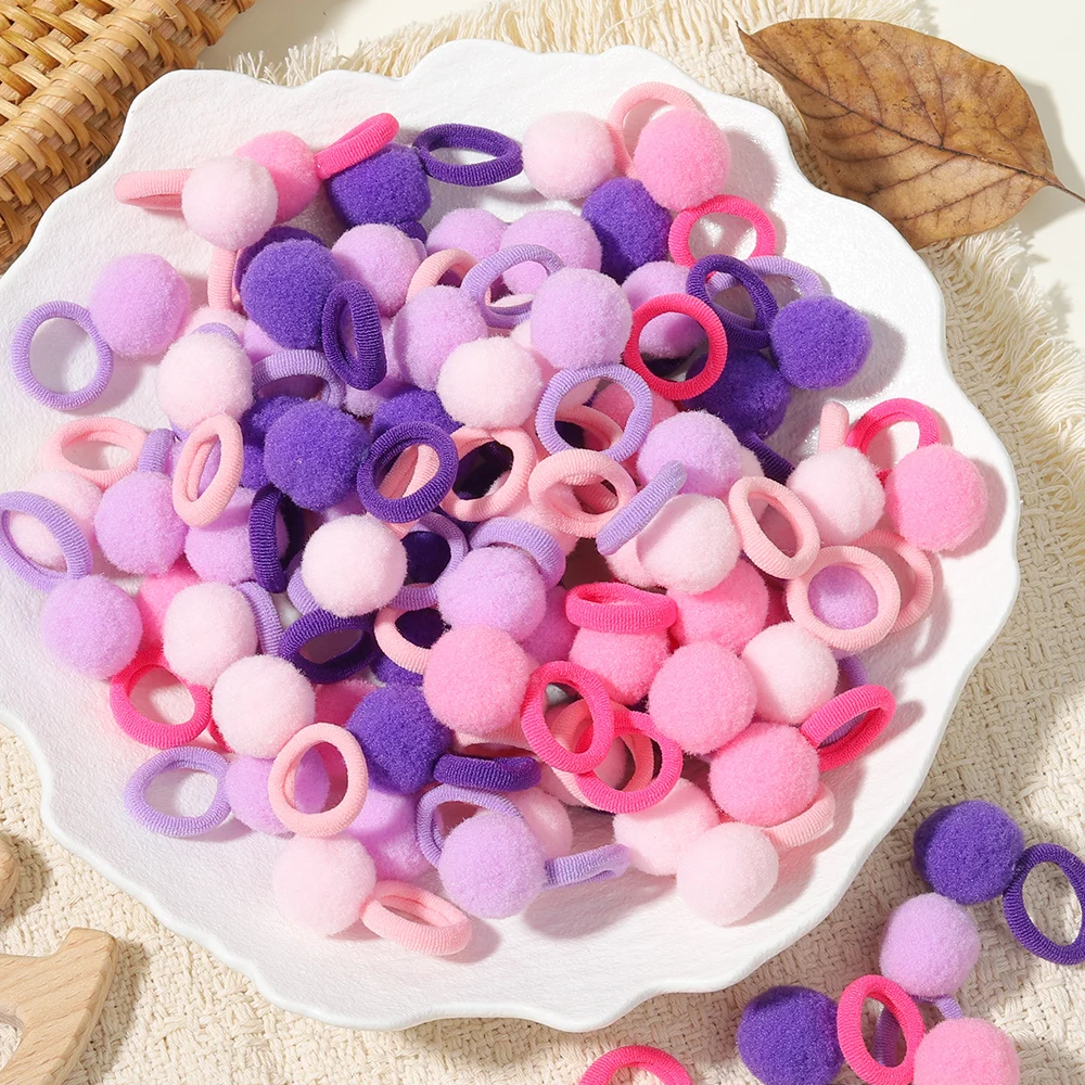 10/20/30pcs/lot Kids Elastic Hair Bands Girls Rubber Band For Children Sweets Scrunchie Hair Ties Cute Baby Hair Accessories