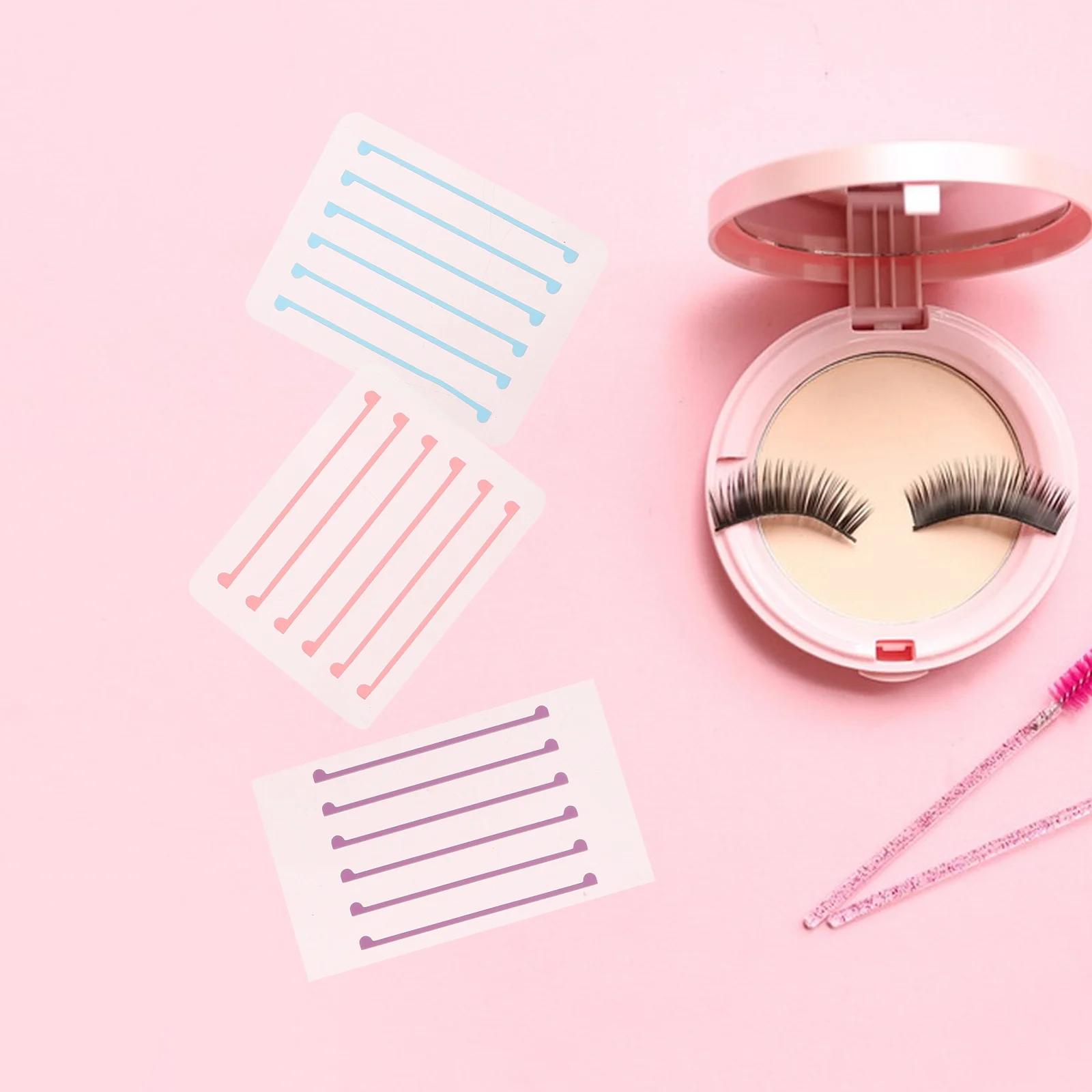 

7 Sheets Eyelash Lift Shields Silicone Lash Curler Pads Enhanced Skin Safety Against Perm Solution Ideal for Professional and