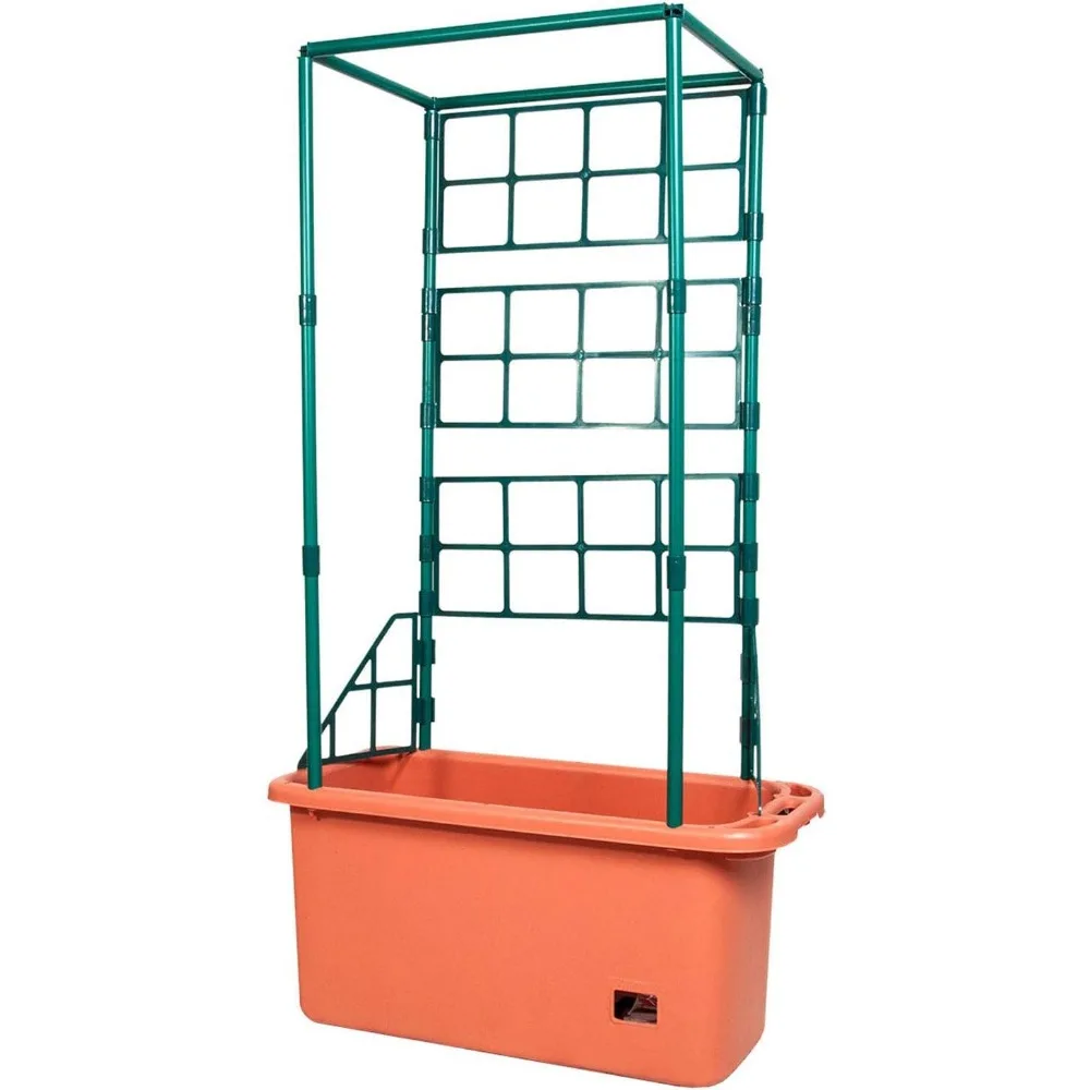 نظام زراعة الطماطم سعة 10 جالون مع برج تعريشة بطول 4 أقدام لكروم التسلق الداخلي/الخارجي #1