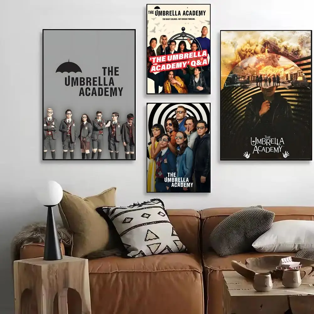 The U-Umbrella A-Academy Teleplay Poster Art HD Art Sticky Wall Waterproof Home Living Room Bar Decoration