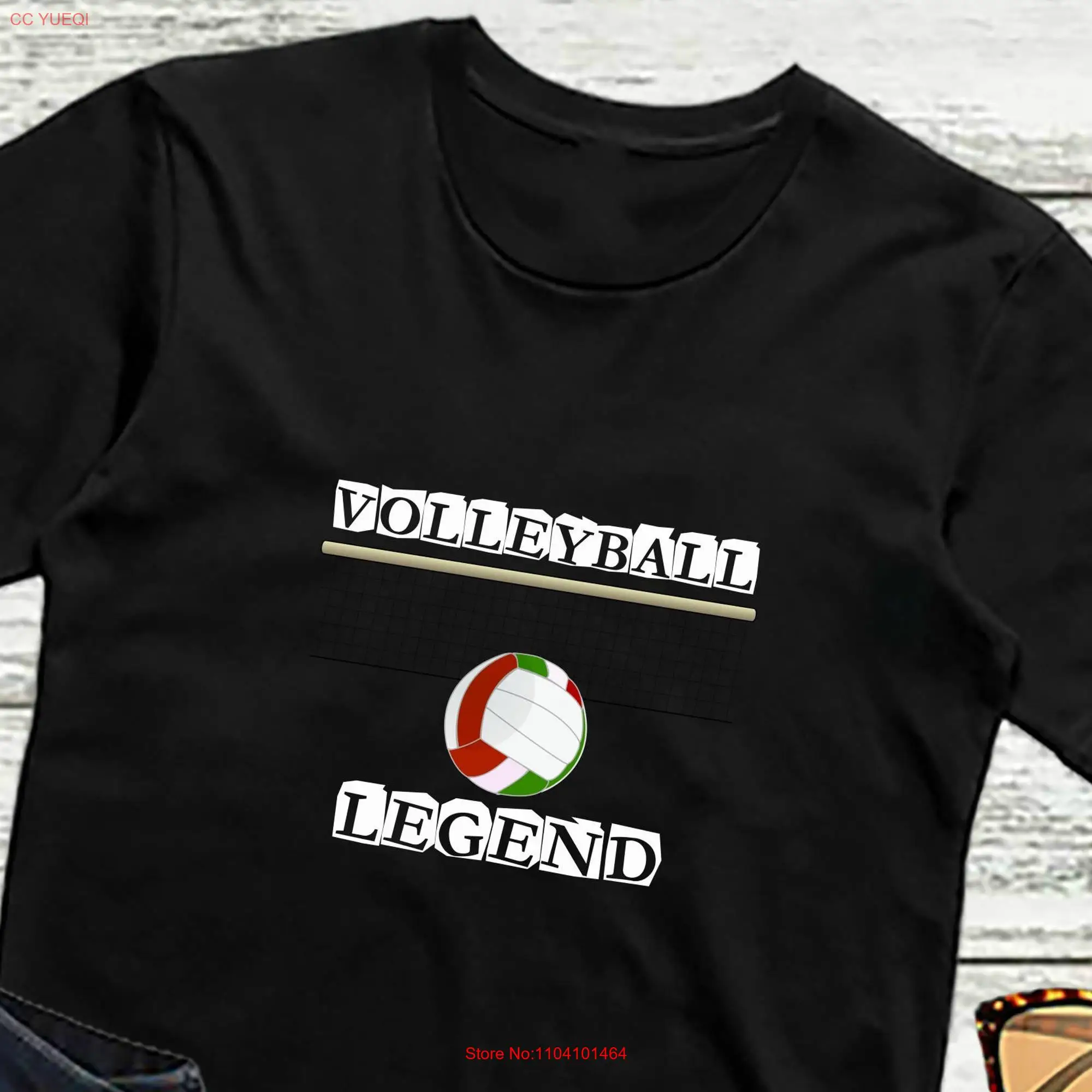 Volleyball T Shirt LEGEND Funny Volley Ball Players Beach for Men and Women long or short sleeves