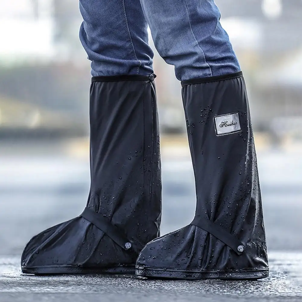 Regenlaarzenhoezen Waterdichte overschoenen Waterdichte regenoverschoenen met antislip plakband Glad voor heren voor regenachtig