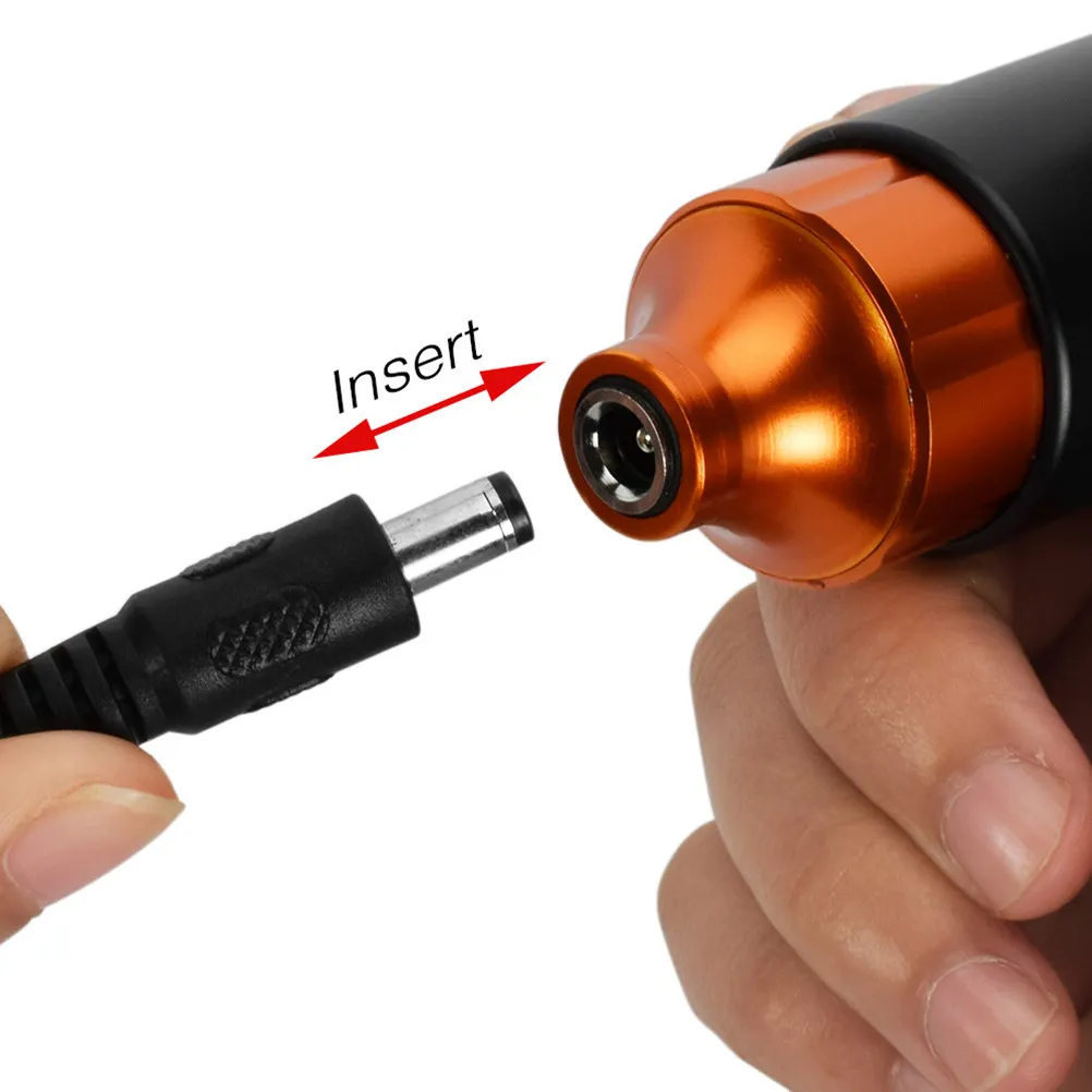 

1Set Tattoo Machine Strong Motor Zinc Alloy Short Rotary Pen Dc Interface Adjustable Needle Length Non-Slip Grip