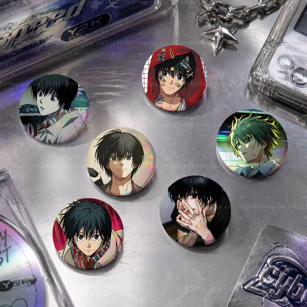 Nagumo S-Sakamoto Days Pin Round Circle Shape Metal Button Pin Badge Pinback Decoration Gifts Clothes Decor