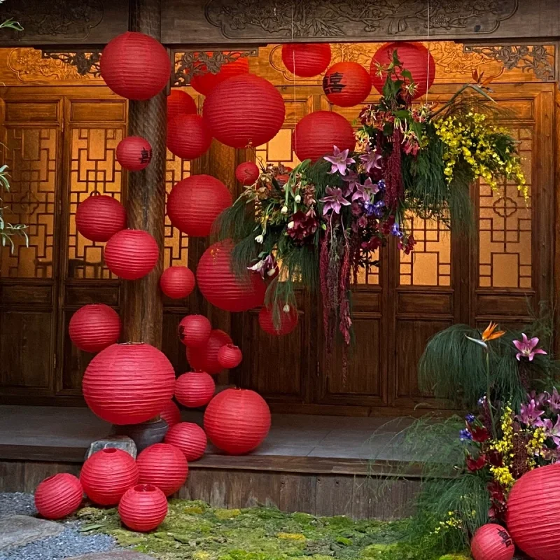 

10cm 32colors Available Chinese Paper Lantern Birthday Wedding Xmas Party Decor Lampion Hanging Lantern Ball Festival Supplies