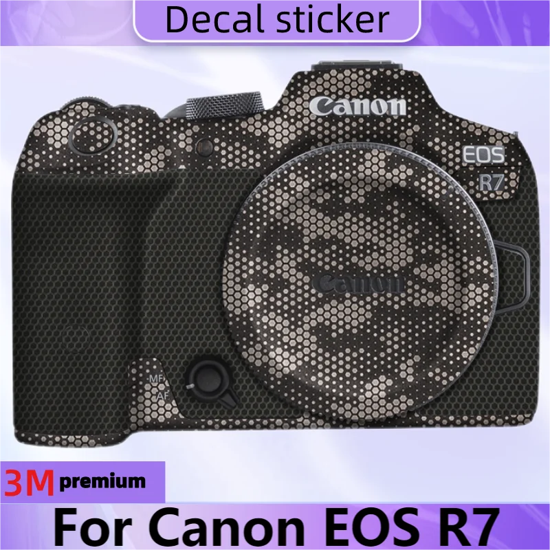 For Canon EOS R7 Camera Body Sticker Protective Skin Decal Vinyl Wrap Film Anti-Scratch Protector Coat