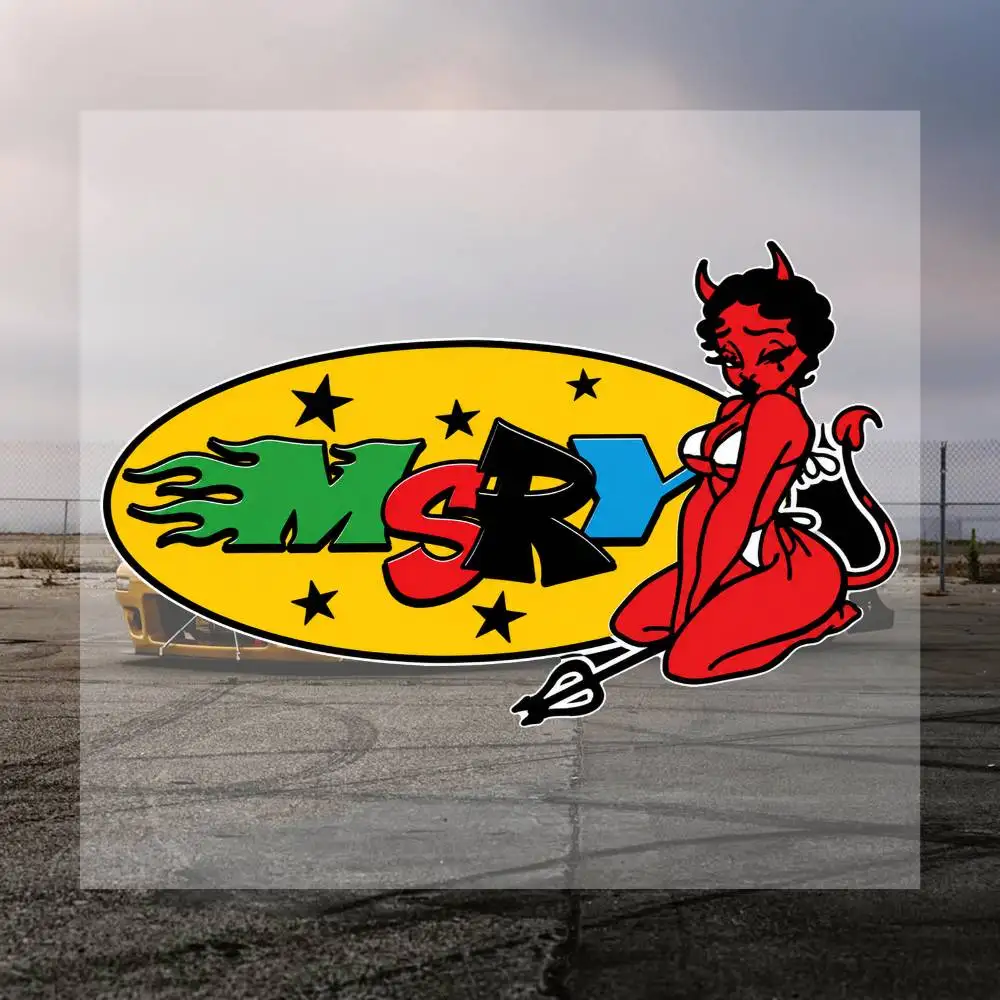 Little Red Devil 16cm Graffiti Stickers Set Hip Hop Street Art Vinyl Decals For Laptop Skateboard Water Bottle Helmet