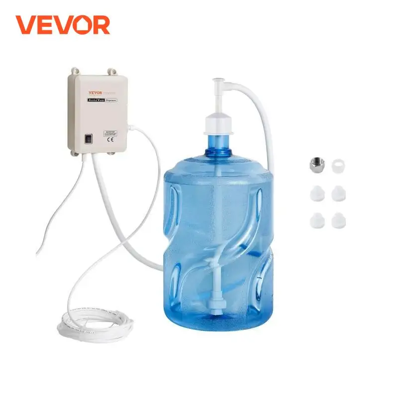 VEVOR Distributeur d'Eau Électrique 3,78 L/min Pompe de Distribution Eau 35W Pompe Distributrice d'Eau 40 PSI Système Pompe à Eau Grande Capacité 11-22L pour Machine à Espresso Réfrigérateur Bouteille