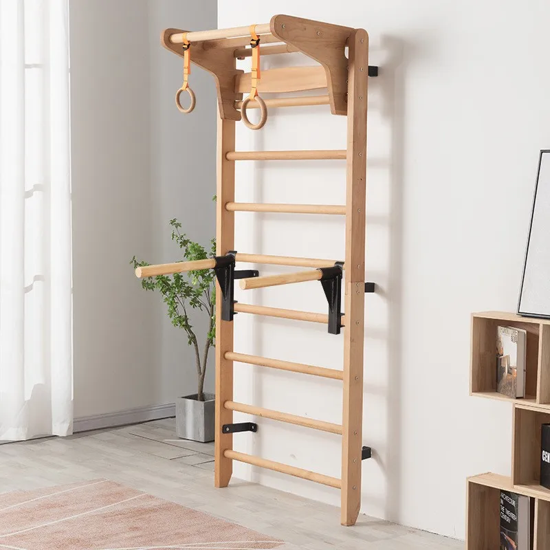 Climbing frame Home children Adult room Solid wood rib frame Physical training Climbing frame Pull-up