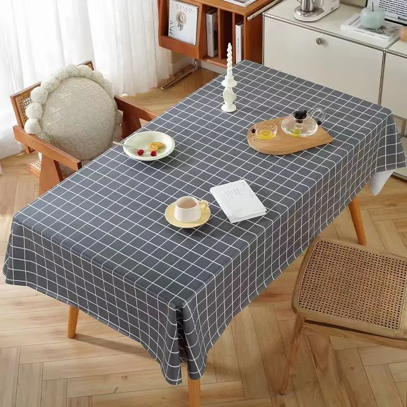 Waterproof and oil-proof wash-free rectangular dining table coffee table cushion insulation tablecloth