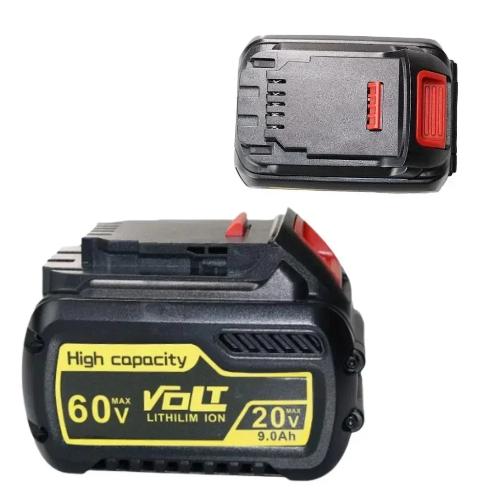 DCB606 20V 60V 9.0Ah 6.0Ah Li-Ion Battery for DeWalt 18V 54V Power Tools 20 Volt Lithium Battery DCB547