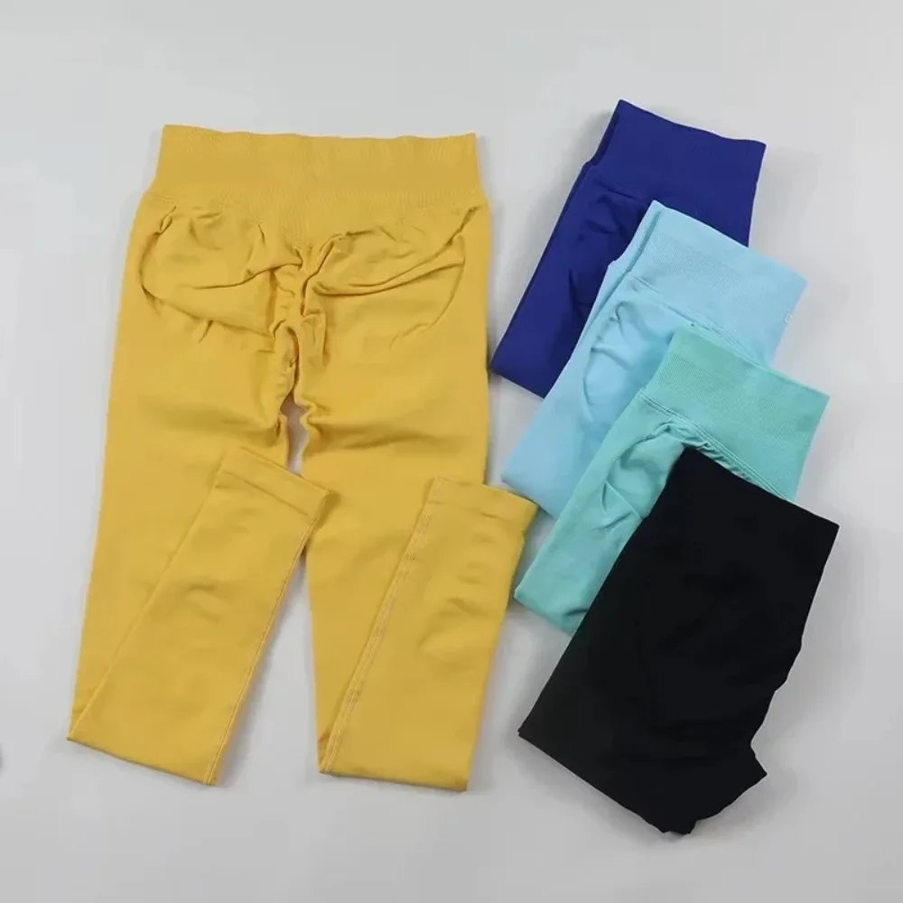 

Yoga Leggings Women's Seamless Elasticity High Waisted Tight Fitting Hip Lifting Slim Fit Running And Fitness Pants