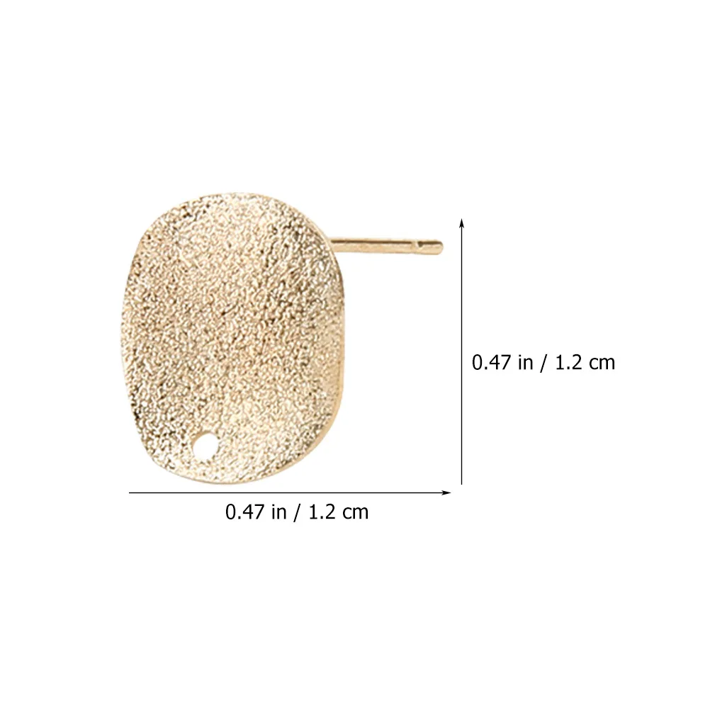 30Pcs Alloy Round Earring Base Blanks Easy DIY Earring Posts Jewelry Making Materials Lightweight Durable for Handmade Jewelry