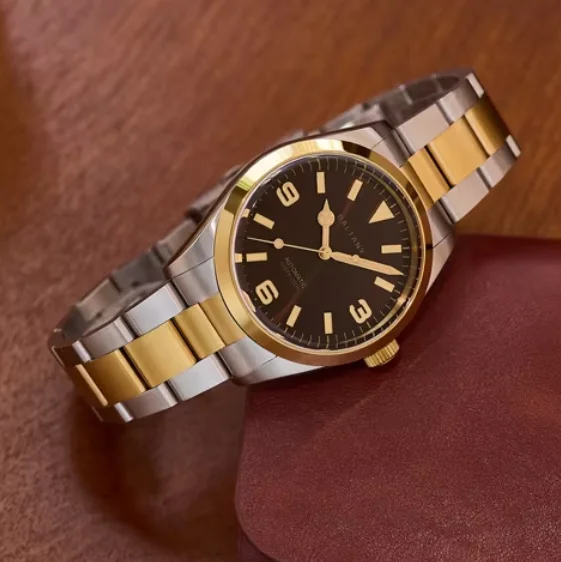 Baltany Men Automatic Watch Classic 39mm Mechanical Wristwatch Sapphire Mirror Diver 200m Waterproof C3 Luminous NH38 SW200