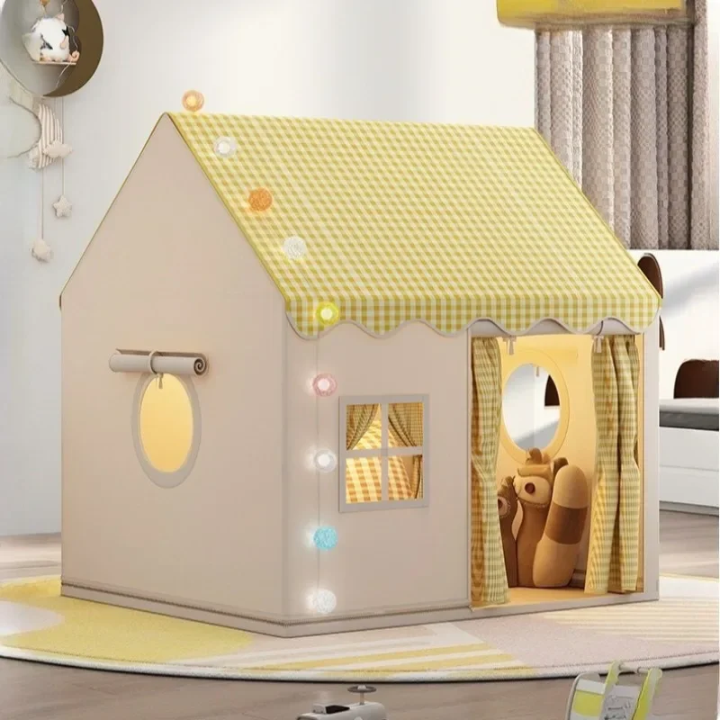 Kind kleines Haus faltbare Spielzelt Kind Spielzeug Zelt Prinzessin Mädchen Schloss Spielhaus Baby Zelt nicht im Lieferumfang enthalten Licht Ball Weihnachtsgeschenk