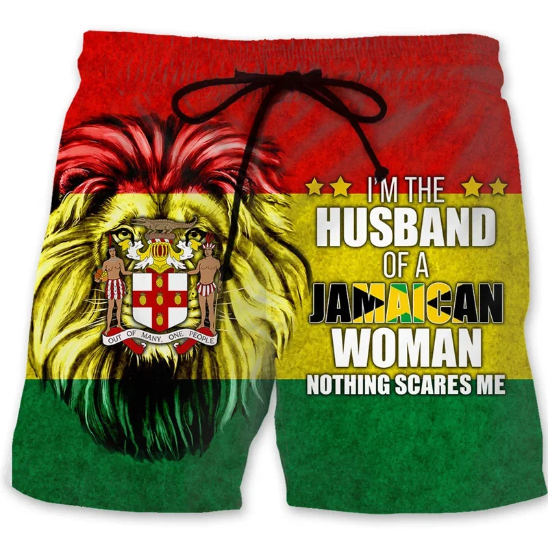JAMAICA Flag 3D Print Sports Quick-dry Breathable Men Women Outdoor Street Casual Fashion Vacation Beach Football Shorts Pants