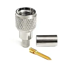 1/10/50PCS RF Connector Mini UHF PL259 Male Plug Crimp Type for LMR200 RG223 RG58 Cable