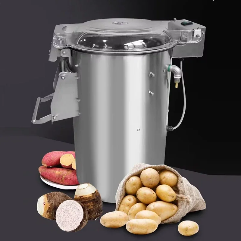 Automatic Commercial Potato Peeling Washer, Skin Removing Machine for Potato, Taro and Red Dates