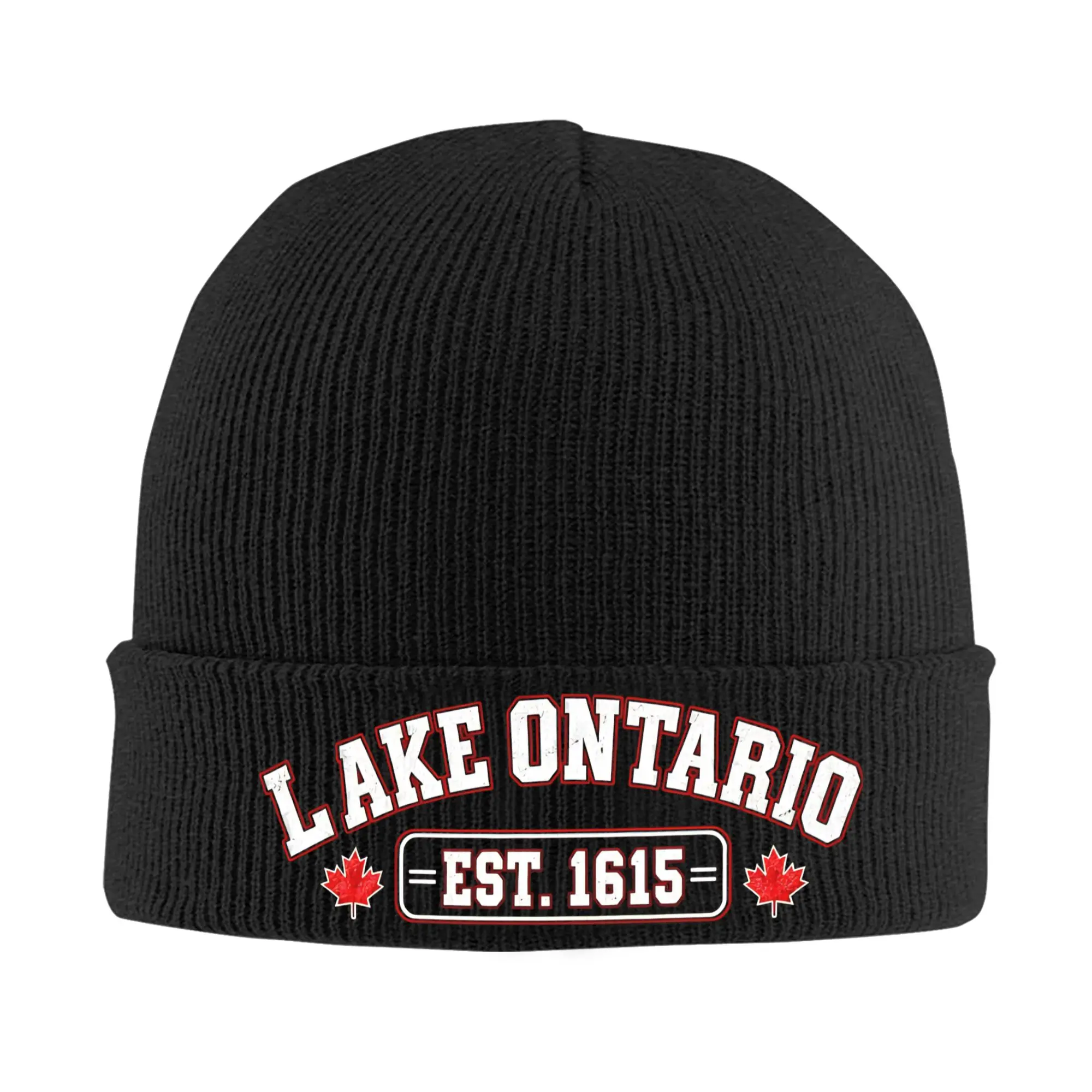 Lake Ontario Est 1615 Canada Knitted Hat Beanie Autumn Winter Hat Warm Unisex  Fashion  Cap for Men Women Gift,