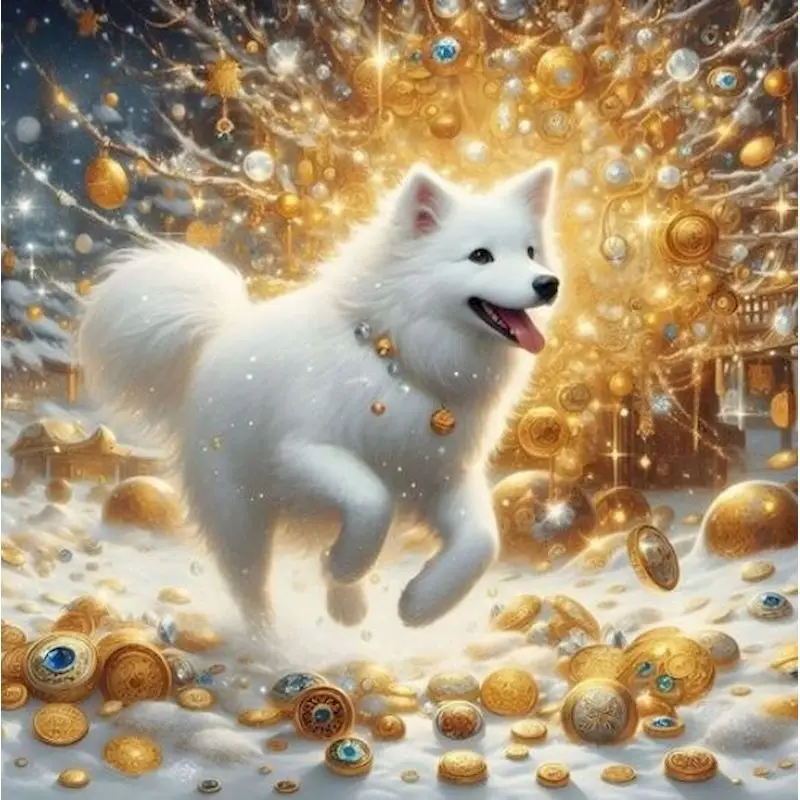 

SDOYUNO 5D DIY Diamond Painting Dog Diamond Mosaic Full Snow Pictures Of Rhinestones Embroidery Home Decoration